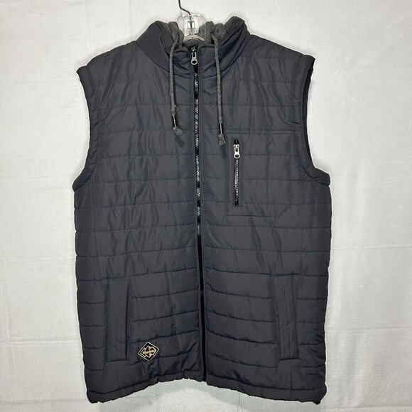 Wantdo Water Resistant Thick Puffer Vest Jacket with Hood Gray Mens Sz M - Picture 1 of 7